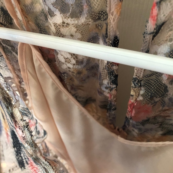 Zara Floral Sheer Printed Dress - Picture 4 of 5